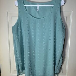 Zenana Outfitters Mint Textured Tank Top